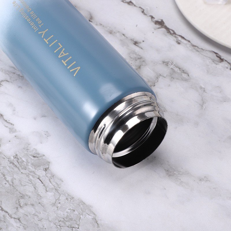 500ml Simple Changing Color Insulated Stainless Steel Kids Thermos Bottle Vacuum Flask With Boucing Lid