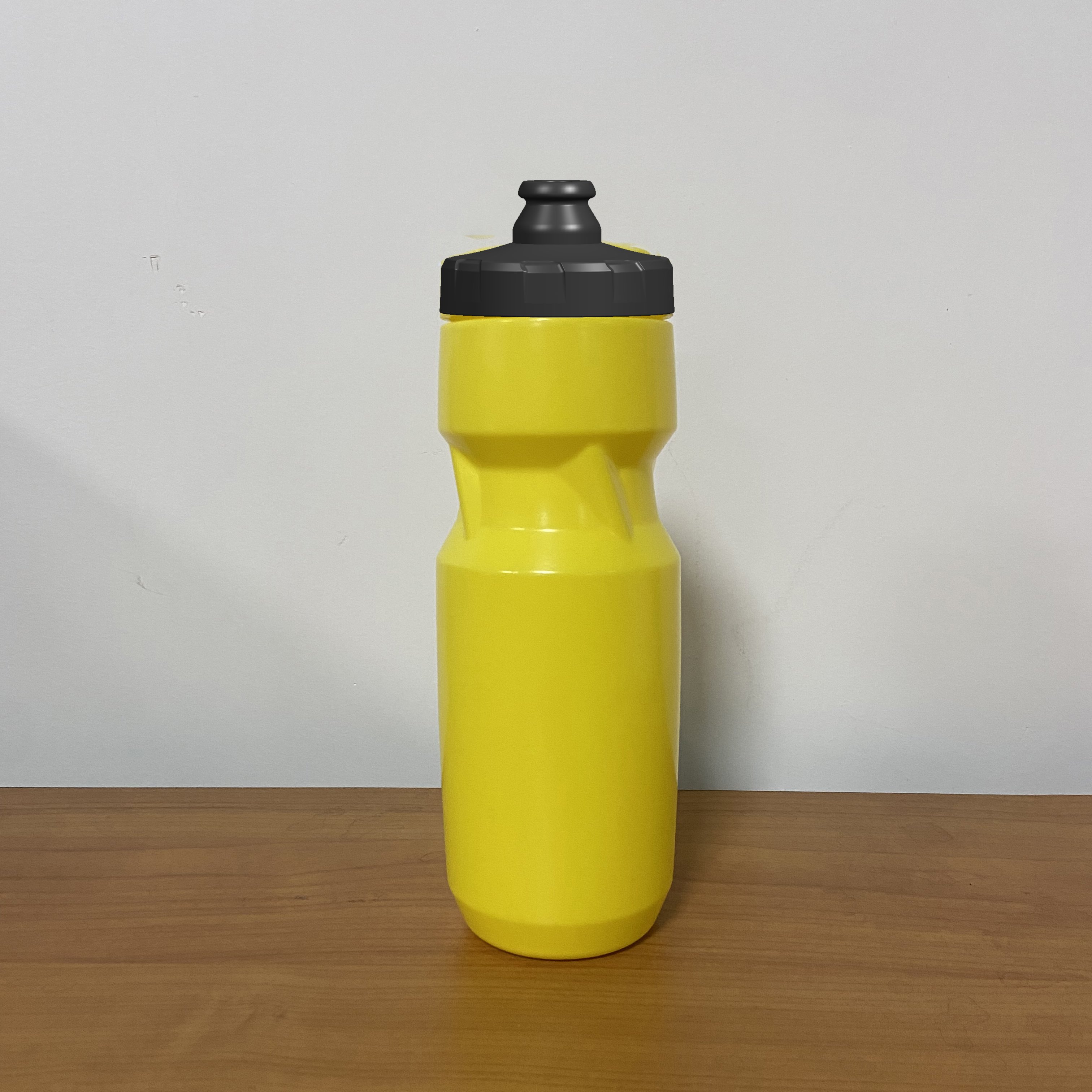 Clear blue color bicycle water bottle 700ml 24oz water bottle with pulling cover for ice hockey sport lover