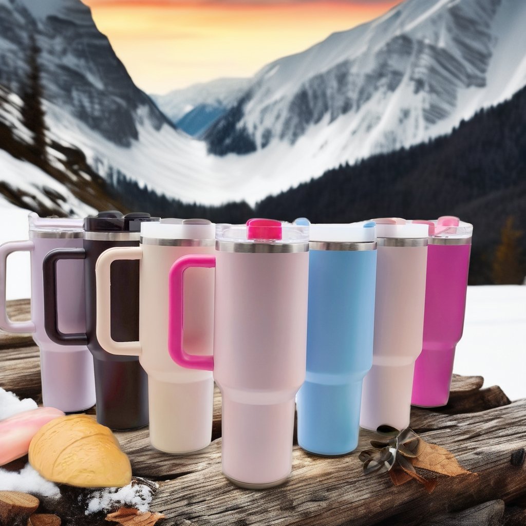 Modern Design Double-Wall Stainless Steel Travel Mug Bottle Cup 304 Material Insulated 2nd Layer Lid Thermal Features Water