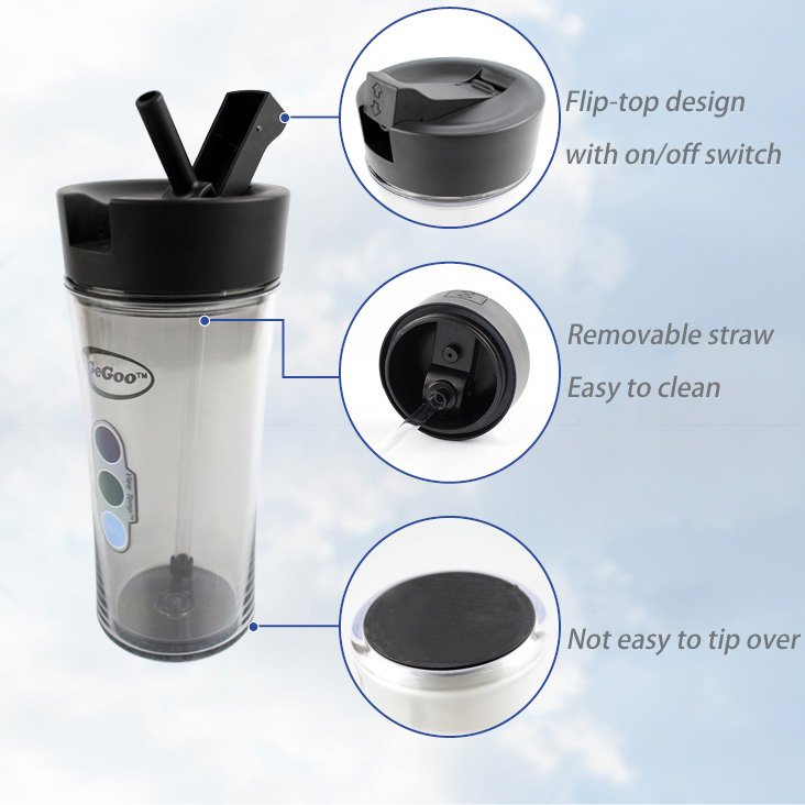 non slip mug double wall coffee mug with view temp keep hot and cold juice plastic water mug drinking cups