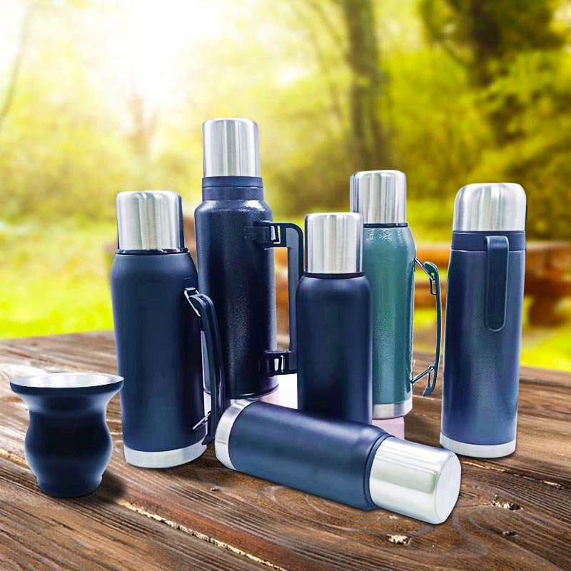 32oz Double Wall Vacuum Insulated Yerba Mate Thermal Bottle Wholesale Stainless Steel outdoor sport flask Travel Pot tumbler