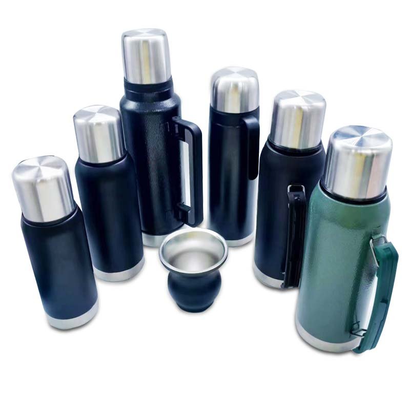 32oz Double Wall Vacuum Insulated Yerba Mate Thermal Bottle Wholesale Stainless Steel outdoor sport flask Travel Pot tumbler