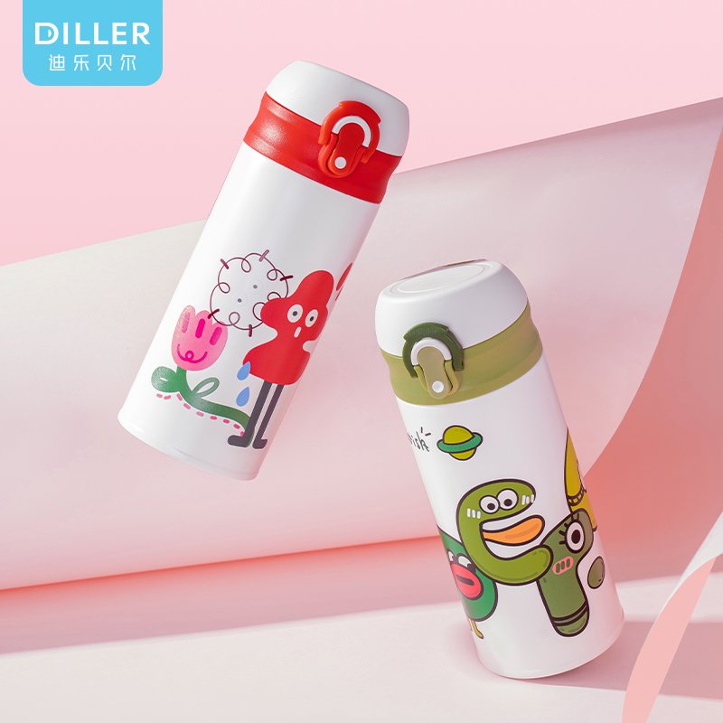 Fun Graffiti Insulated Stainless Steel Water Bottle Eco Friendly Vacuum Flask With Custom Logo kid thermos water bottle