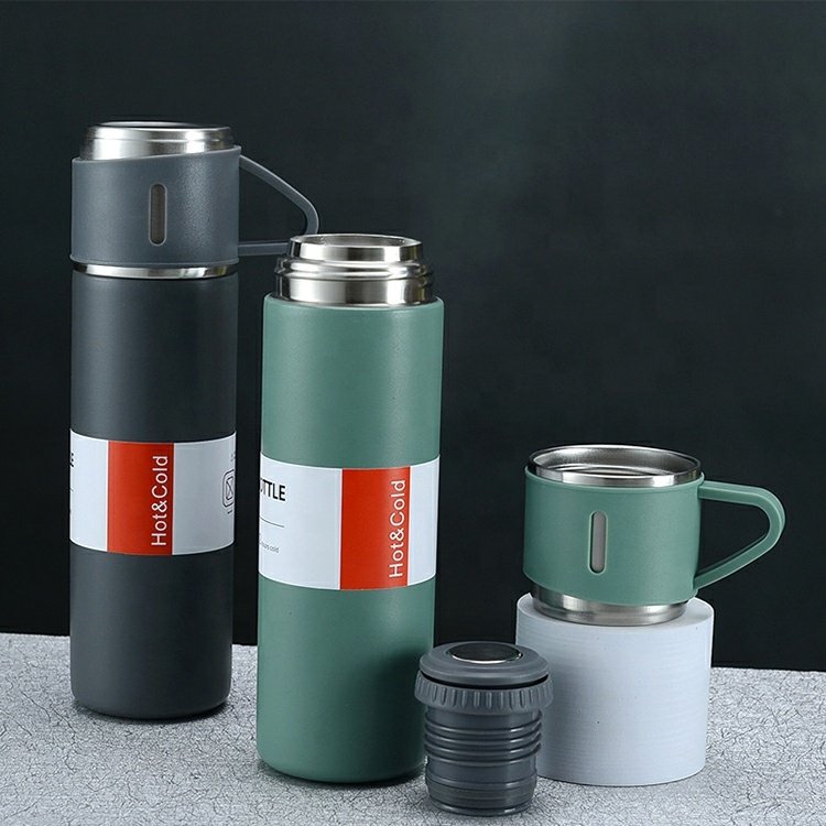 Manufactures Hot Selling 304 Stainless Steel Vacuum Thermos Set 304 Stainless Steel Vacuum Thermos Set
