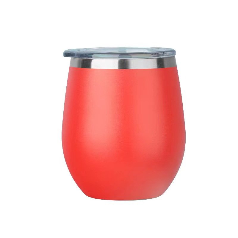 Eggshell Cup Thermos Egg Cup Stainless Steel Red Wine Beer Vacuum Color Paint U-shaped Egg Type 8oz White Box Travel Mugs Modern