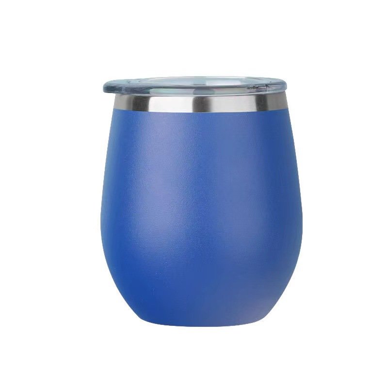 Eggshell Cup Thermos Egg Cup Stainless Steel Red Wine Beer Vacuum Color Paint U-shaped Egg Type 8oz White Box Travel Mugs Modern