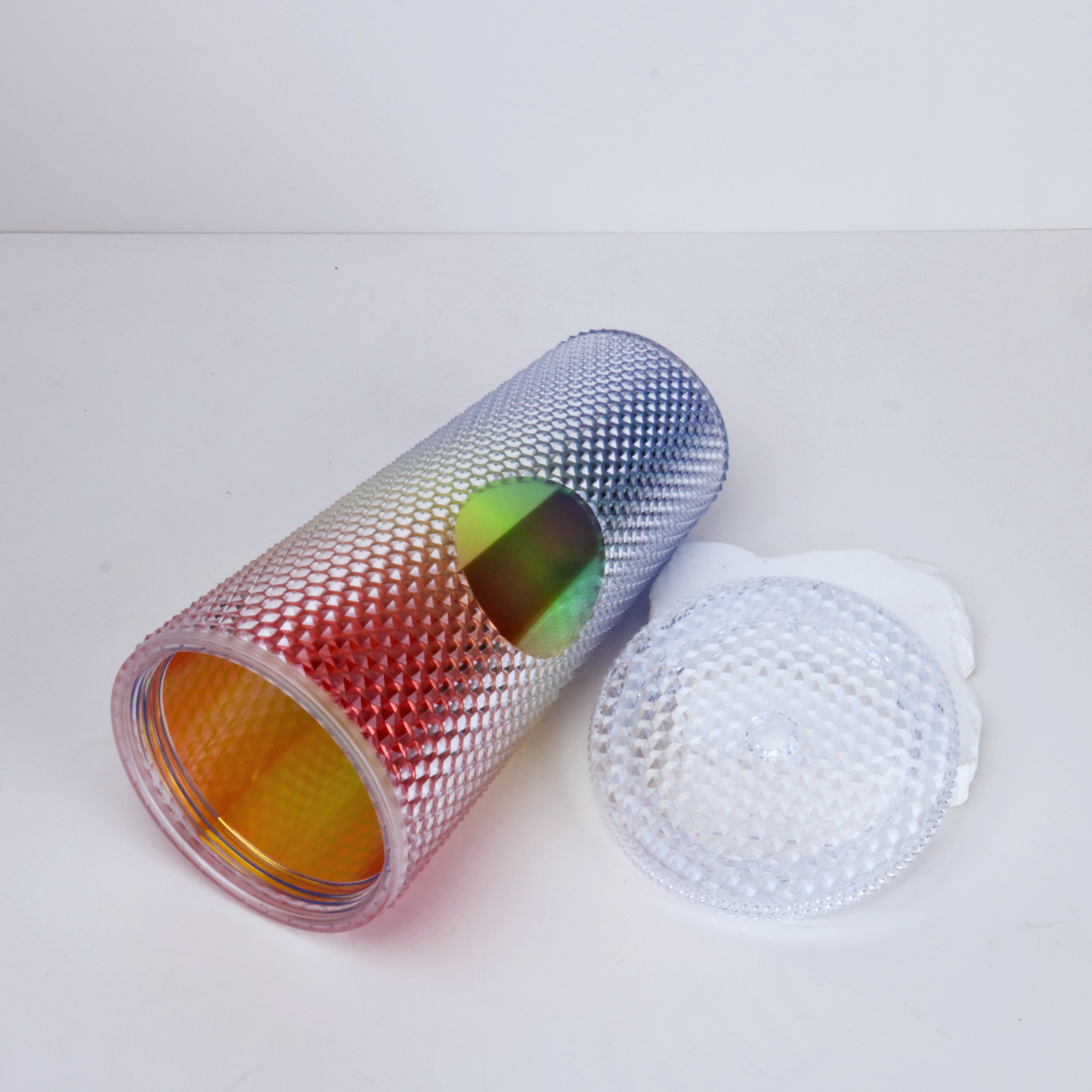 24oz 710ml Plastic Coffee Mug with the Straw Party Coffee Tumbler Custom Logo Glitter Plastic Coffee Cup BPA FREE