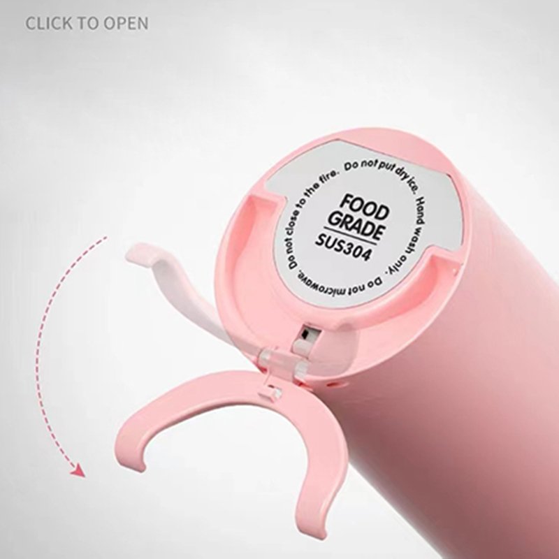 450ml New Product Stainless Steel Water Bottle Temperature Display Vacuum Flask Thermos Smart Bottle with Mobile Phone Holder