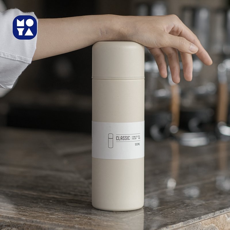 Portable Vacuum Flask 500ML Stainless Steel Thermos Bottle Straight Cup Insulated Water Drink Bottle