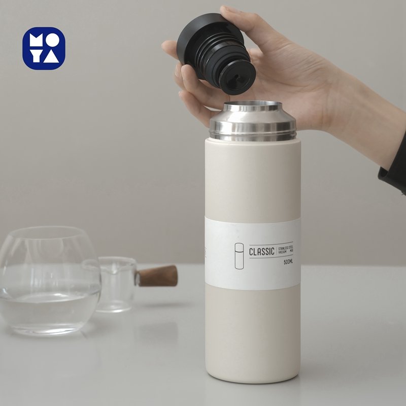 Portable Vacuum Flask 500ML Stainless Steel Thermos Bottle Straight Cup Insulated Water Drink Bottle