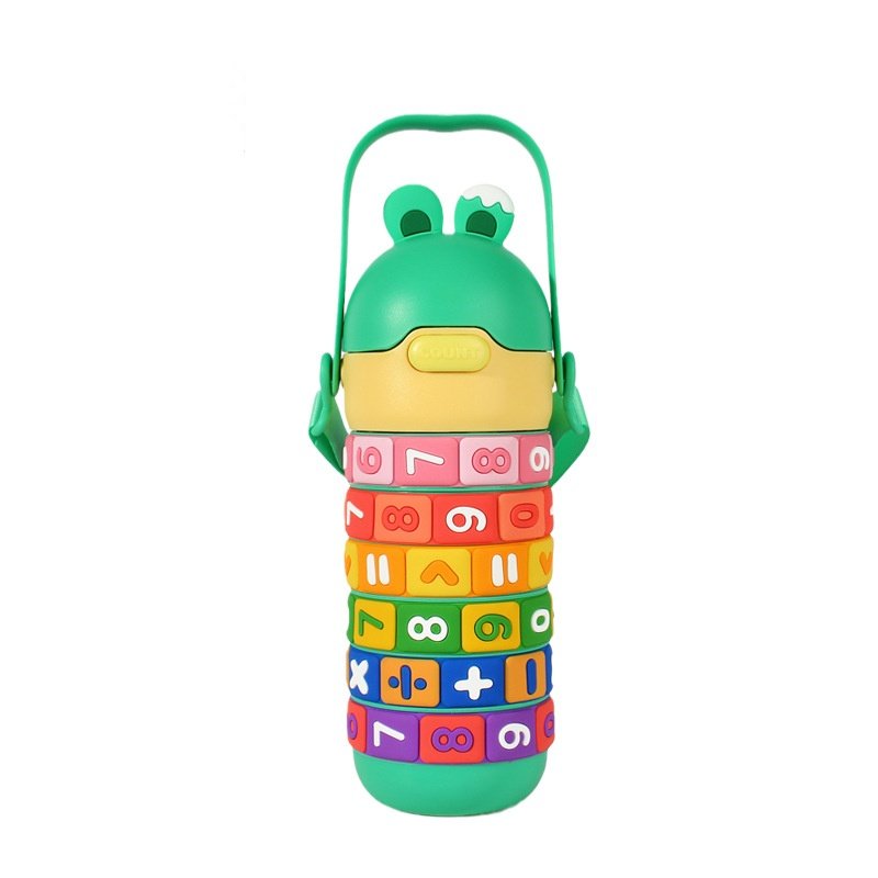 Nice Double Wall Children Vacuum Flask Thermoses Digital Stainless Steel Water Bottle with Strap
