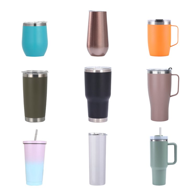 450ml/15oz Double Wall Vacuum Thermoses With PP Lid BPA Free Vacuum Insulated Stainless Steel Tumbler Water Thermos Coffee Mug