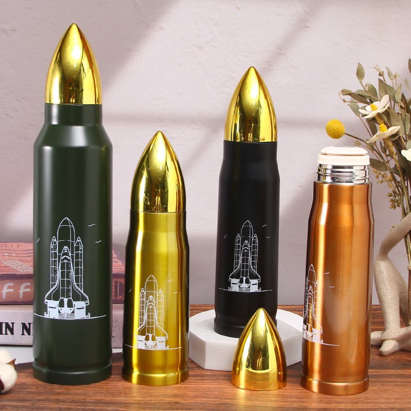 Custom 350ml 500ml 1000ml Vacuum Insulated Tumbler Double Wall Stainless Steel Thermo Water vacuum insulated bullet flask