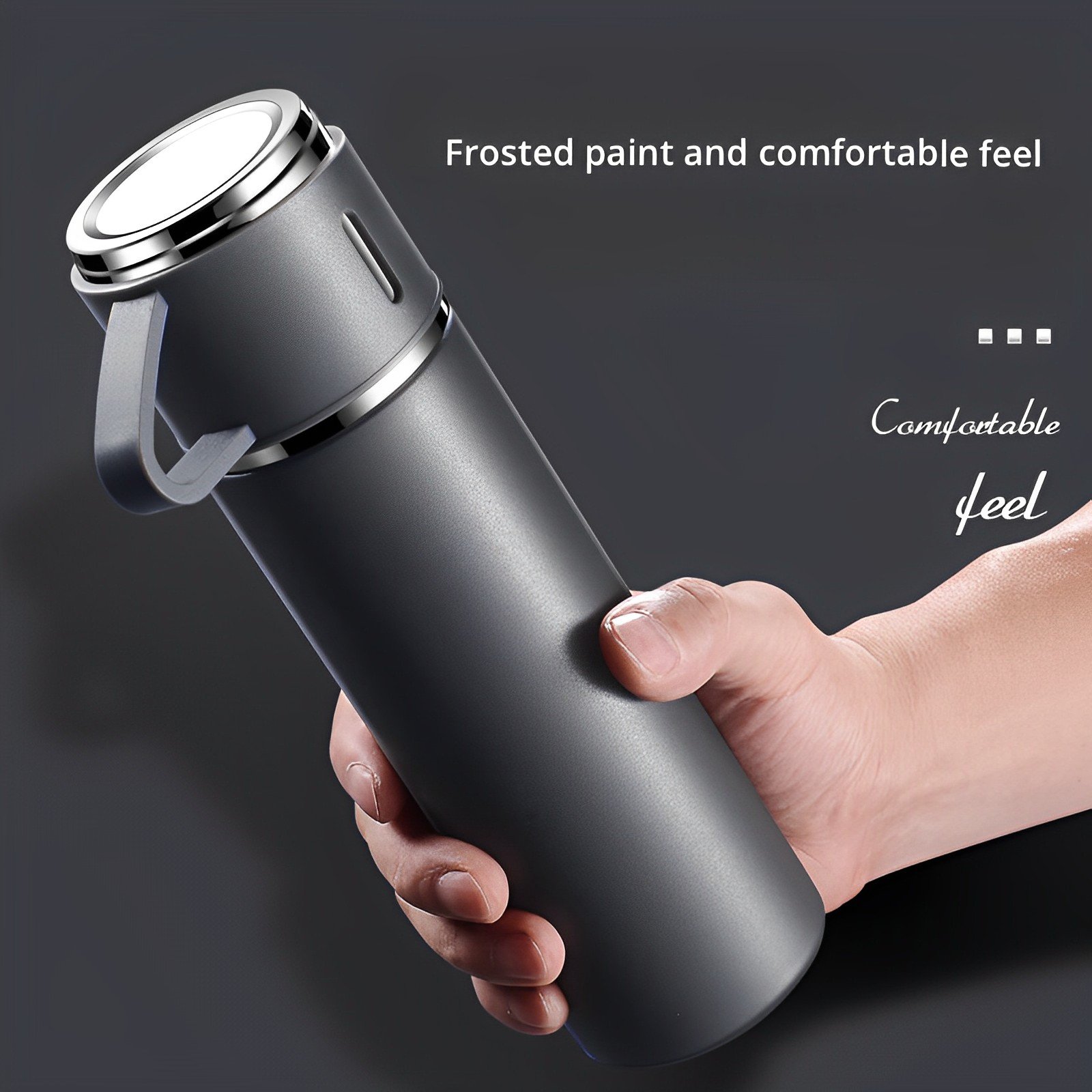 Hot Sale 500ml Stainless Steel Gourd Shape Yerba Mate Cup Classic Design Vacuum Flask Thermos Set Blister Packing Water Mate