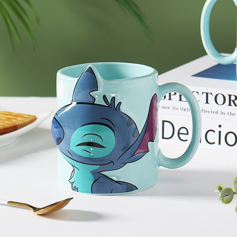 Customized Creative 3D Couple Mug Set Handmade Milk Tea Cute Animal Cups Ceramic Coffee Mugs