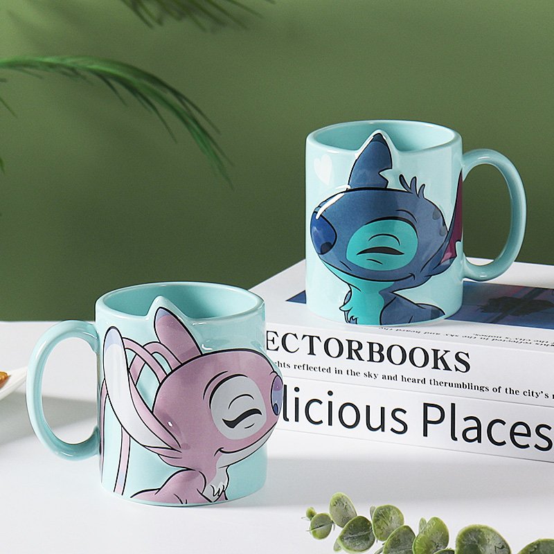 Customized Creative 3D Couple Mug Set Handmade Milk Tea Cute Animal Cups Ceramic Coffee Mugs