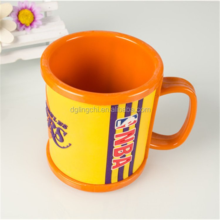 Customized Children Kids Plastic Promotion 3D Cartoon Soft PVC Rubber Mug Mugs