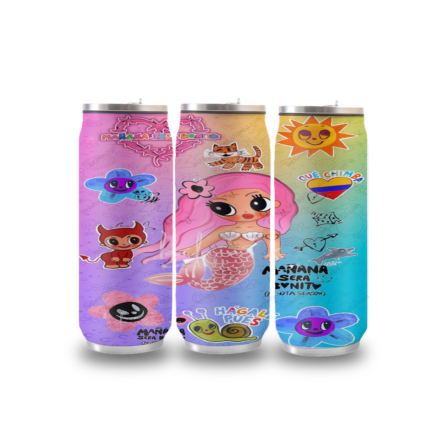 Wholesale custom karol g music tour MSB manana sera bonito 304 Vacuum tumbler Insulation 17oz Outdoor Cola mugs