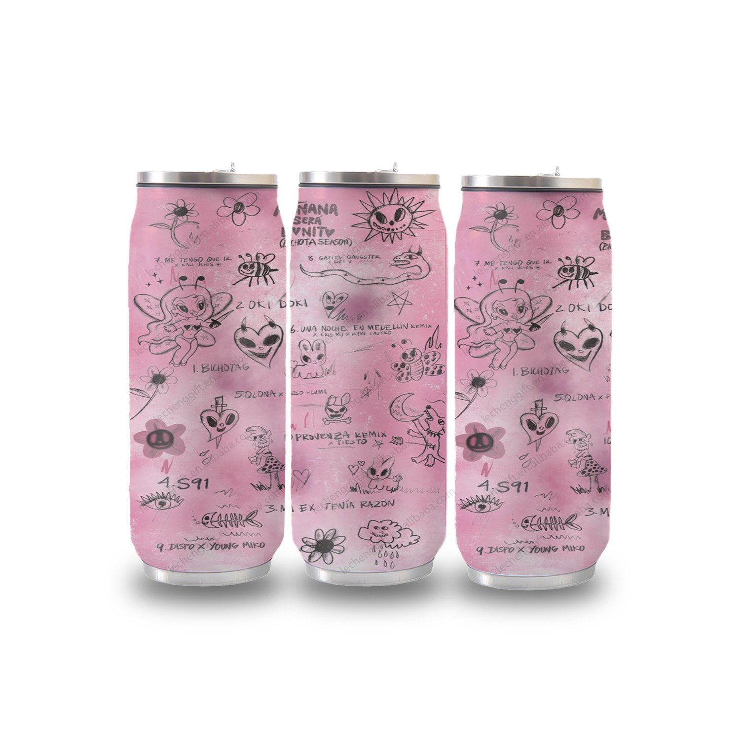 Wholesale custom karol g music tour MSB manana sera bonito 304 Vacuum tumbler Insulation 17oz Outdoor Cola mugs