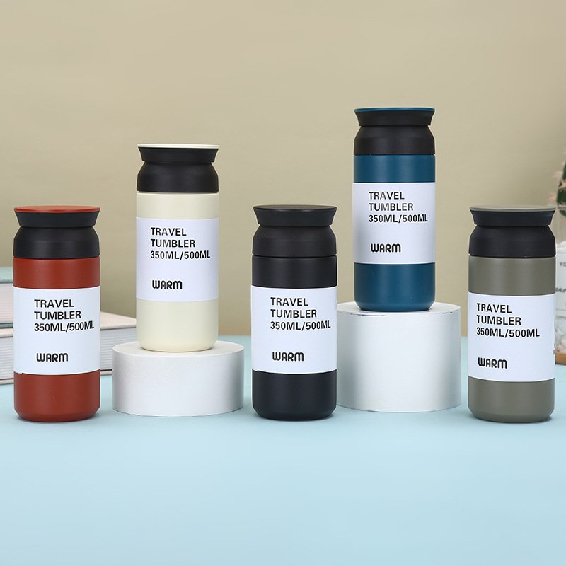 Factory 350ml 500ml Insulated Simple Mug Stainless Steel Vacuum School Travel Coffee Tumbler