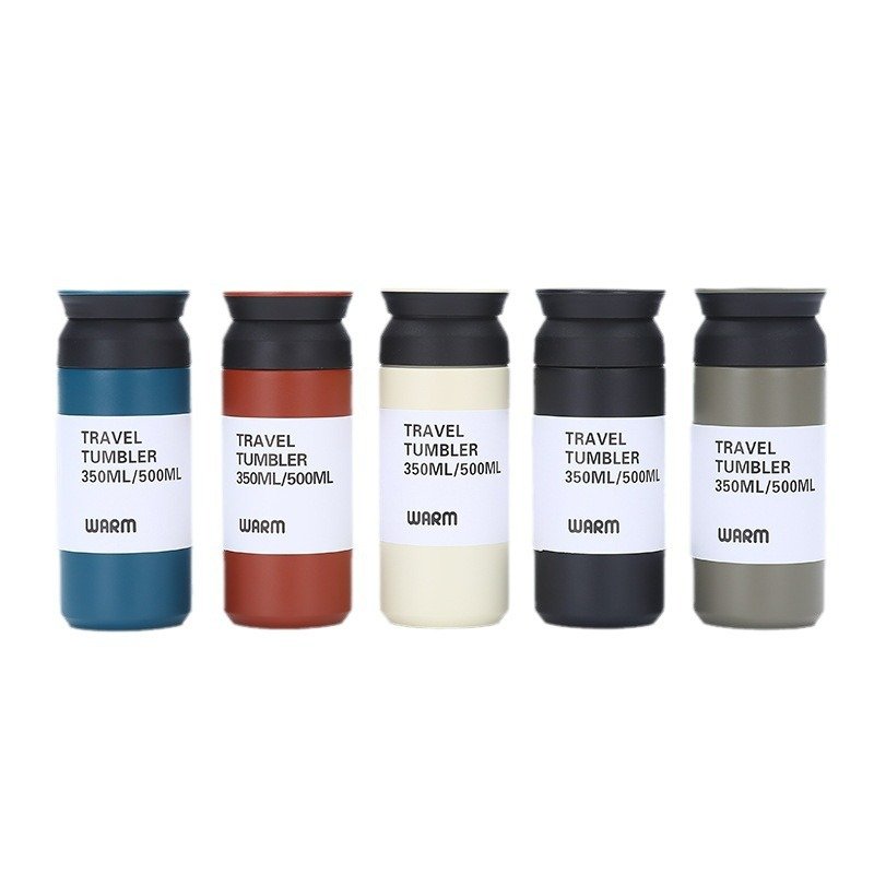 Factory 350ml 500ml Insulated Simple Mug Stainless Steel Vacuum School Travel Coffee Tumbler