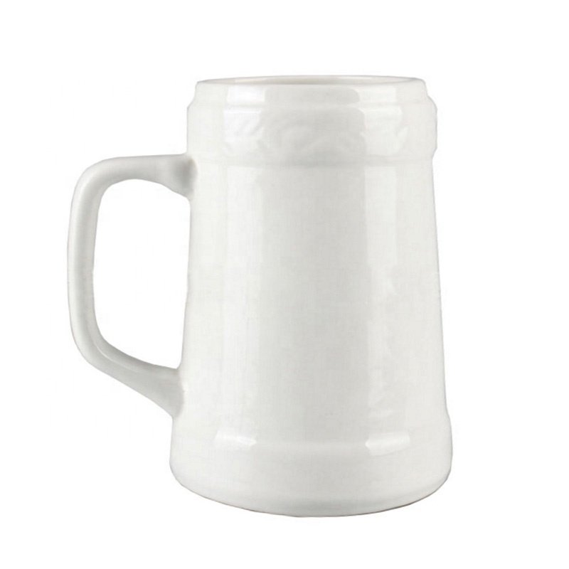 Custom logo 300ml ceramic beer mug oktoberfest German beer stein