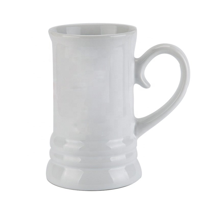 Custom logo 300ml ceramic beer mug oktoberfest German beer stein