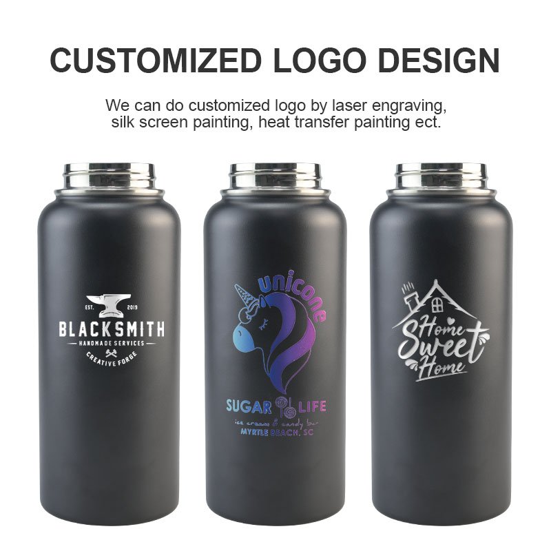 Factory supply 12 16 22 32 40 oz running sport thermal vacuum insulated flask stainless steel drinking water bottles