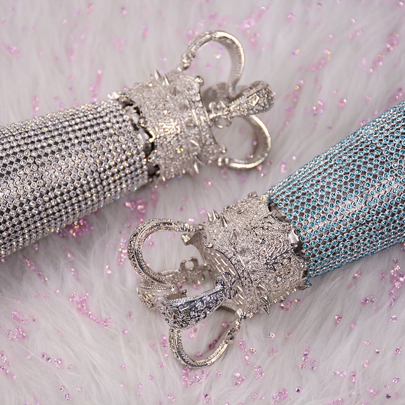 Newly Designed 500ML Vacuum Flask Bling Rhinestone Crystal Luxury Crown Water Bottle