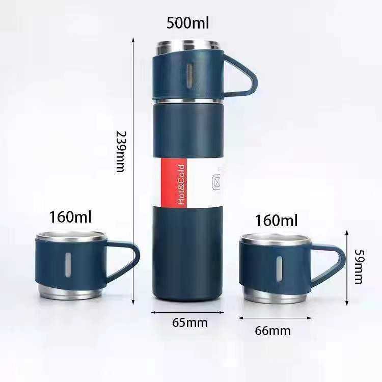 500ml Insulated Mug Set Stainless Steel Vacuum Customized Wholesale Vacuum Flask Insulated Mug with Filter