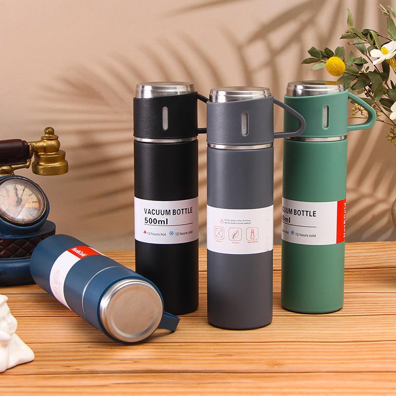 500ml Insulated Mug Set Stainless Steel Vacuum Customized Wholesale Vacuum Flask Insulated Mug with Filter