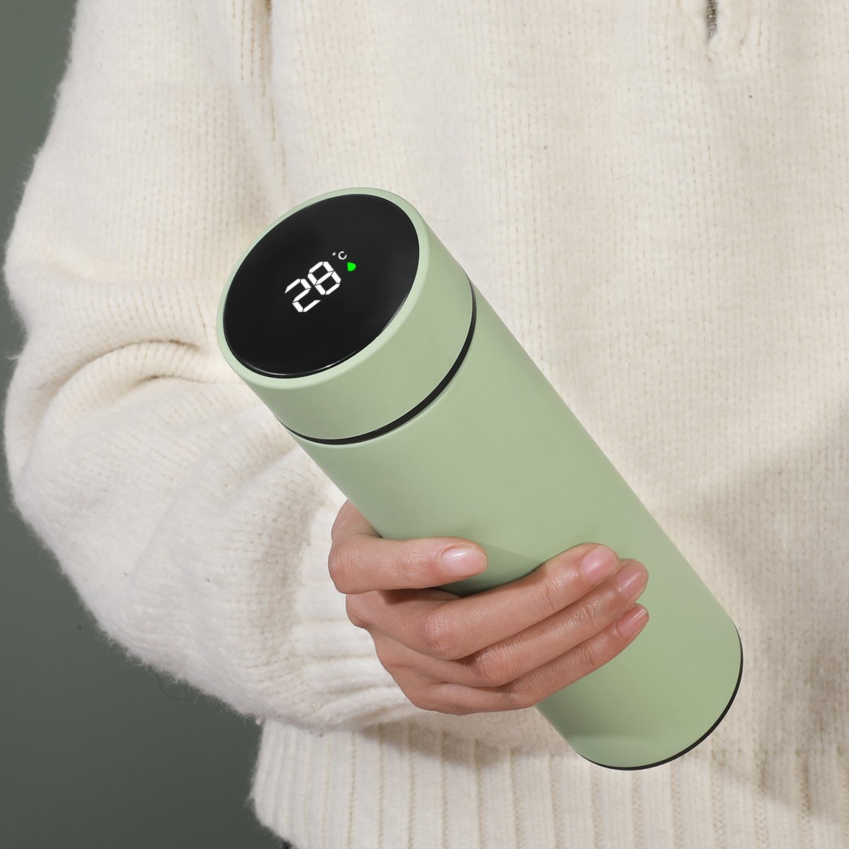 Thermos cup vacuum flask luxury drinkware battery powered smart water bottle with temperature display termos de agua digitales