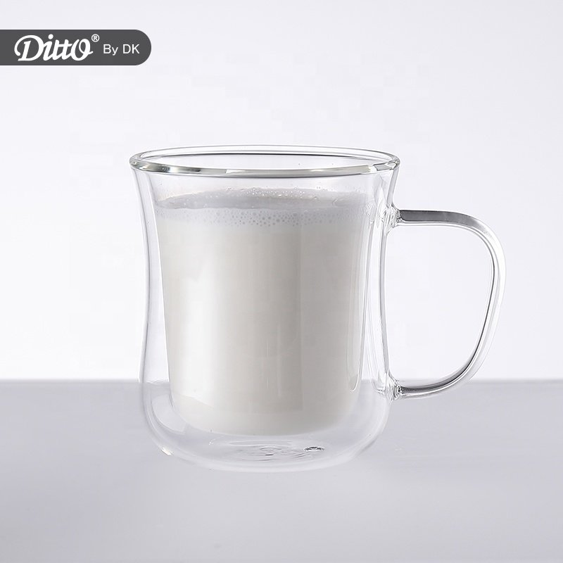 Heat Resistant Tea Beer Double Wall Glasses Double Wall Cups Coffee Juice Cup Glass coffee Mug