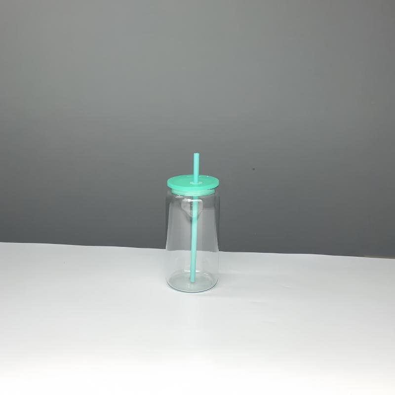 Hot Sale 16Oz Colored Cups Candy Jelly Beer plastic Can Shaped Unbreakable Coffee Mug With Plastic Lid And Straw