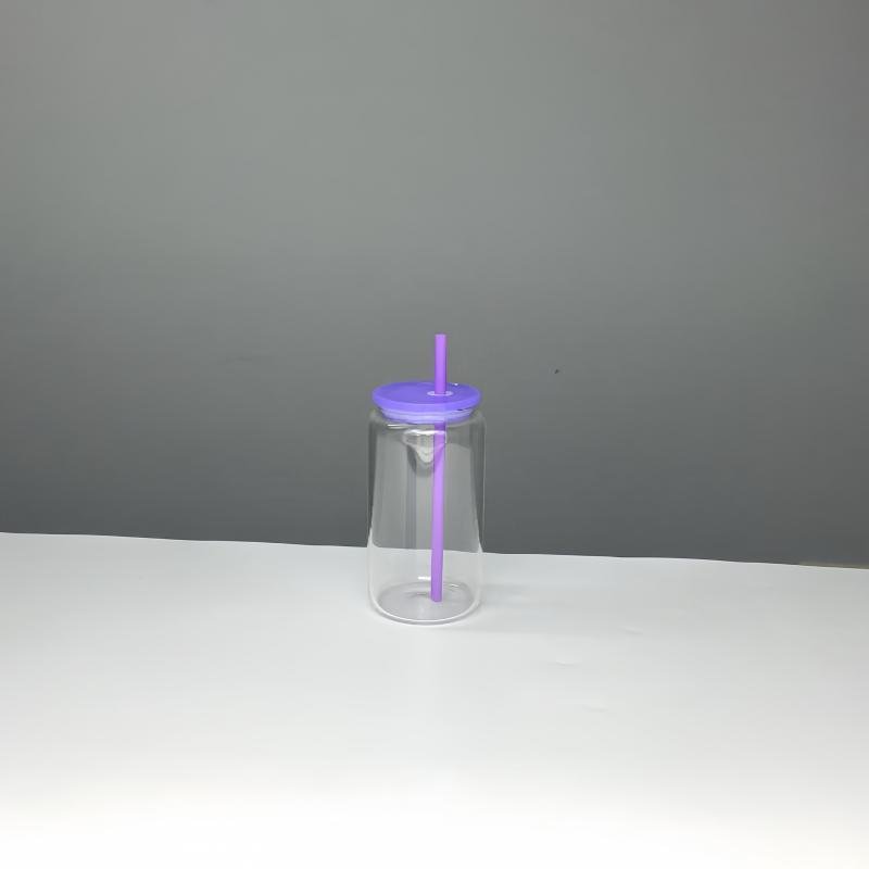 Hot Sale 16Oz Colored Cups Candy Jelly Beer plastic Can Shaped Unbreakable Coffee Mug With Plastic Lid And Straw