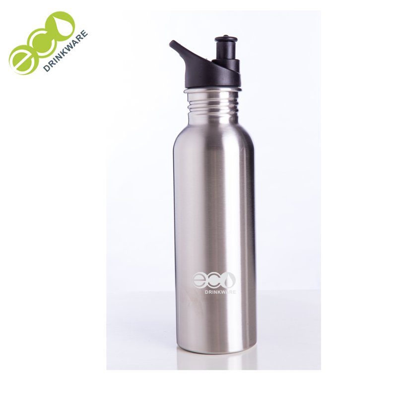 GS001 Outdoor single wall 350ml 500ml 750ml 1000ml sports flasks bottle water bottle bamboo lid