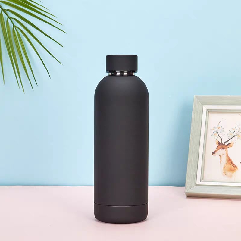 BPA FREE 500ml 750ml Stainless Steel Water Bottle Double Wall Vacuum Insulated Flask with Portable Lid