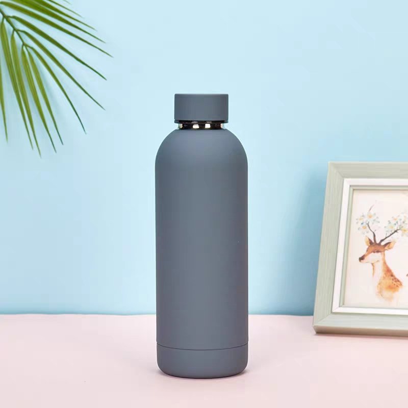BPA FREE 500ml 750ml Stainless Steel Water Bottle Double Wall Vacuum Insulated Flask with Portable Lid