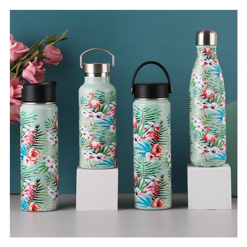 Custom Logo Gym Sport Hot Insulated Custom Stainless Steel Vacuum Flask Drinking Travel Water Bottles With Straw