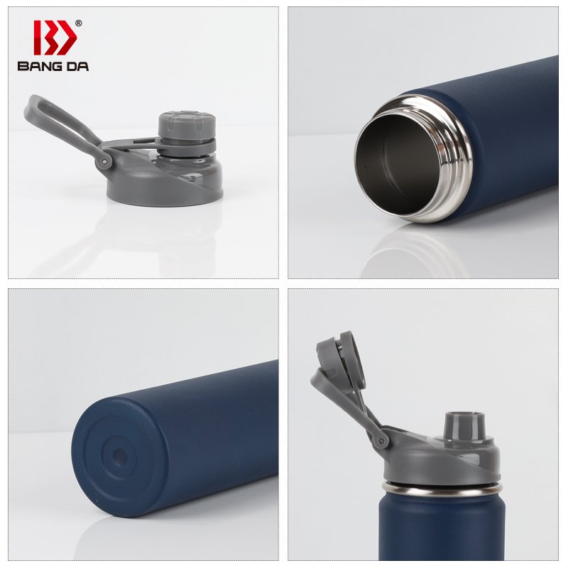 Custom Logo Gym Sport Hot Insulated Custom Stainless Steel Vacuum Flask Drinking Travel Water Bottles With Straw