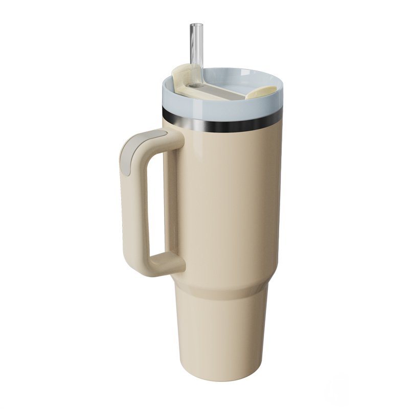 40OZ Stainless Steel Colorful Sublimation Car Tumbler with Handle Adventure Travel 40oz