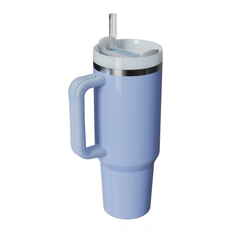 40OZ Stainless Steel Colorful Sublimation Car Tumbler with Handle Adventure Travel 40oz