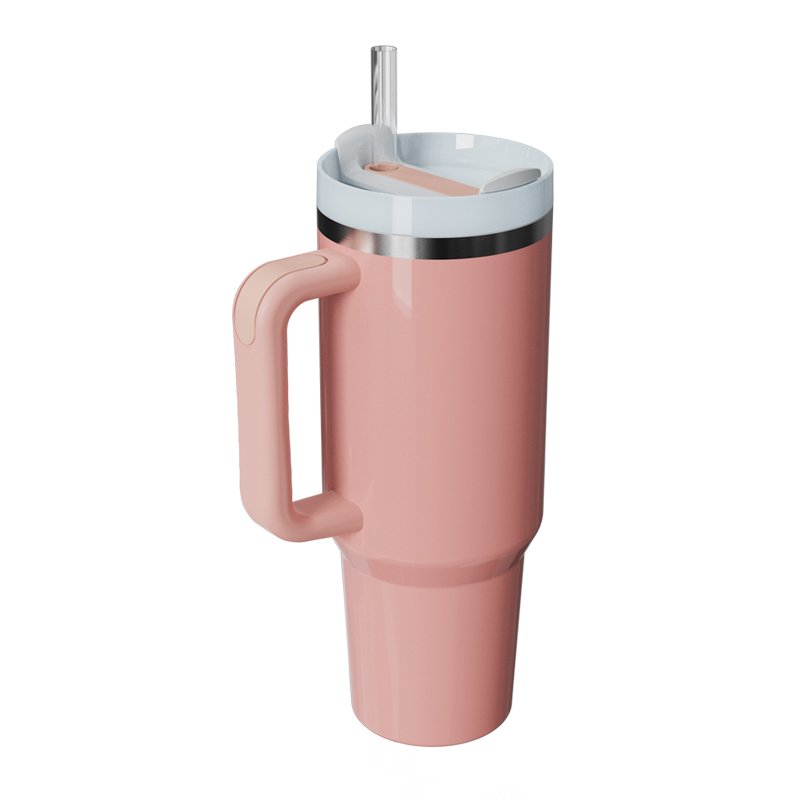 40OZ Stainless Steel Colorful Sublimation Car Tumbler with Handle Adventure Travel 40oz