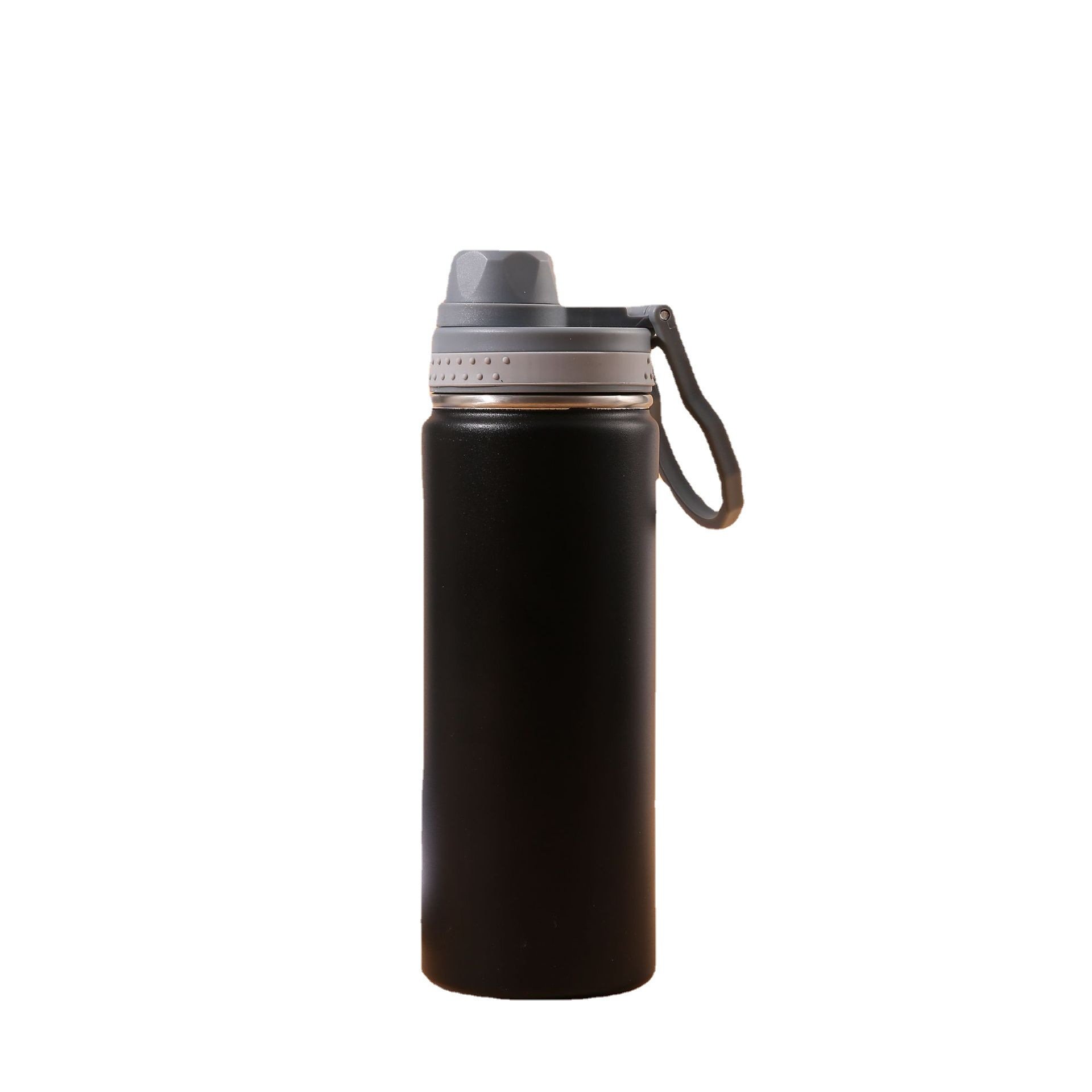Custom logo 500ml 750ml leakproof stainless steel vacuum flask double wall sports insulated thermos water bottles with hook