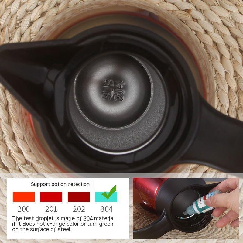304 Stainless steel thermos kettle vacuum flask coffee pot double-layer thermos cold water bottle restaurant hotel