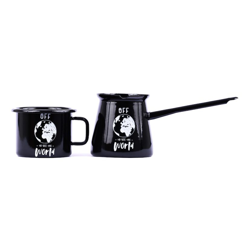 Customised reusable freezer cartoon 8oz enamel mug