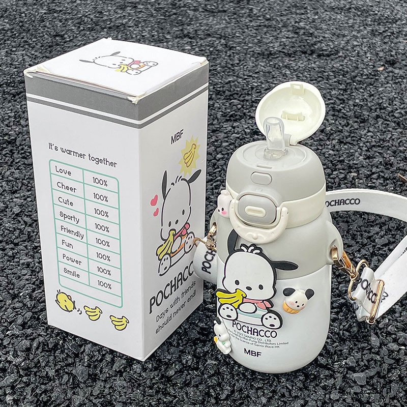 MAIMA Kuromi Mini Portable Water Cup 300ml Stainless Steel Water Bottle Insulation Cup Winter Hot Water Cup