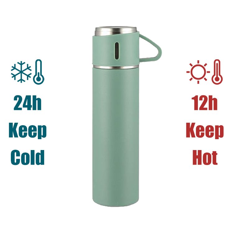 Double wall insulated stainless steel vacuum flask thermo gift set universal custom mini tea coffee car thermo mug for gifts
