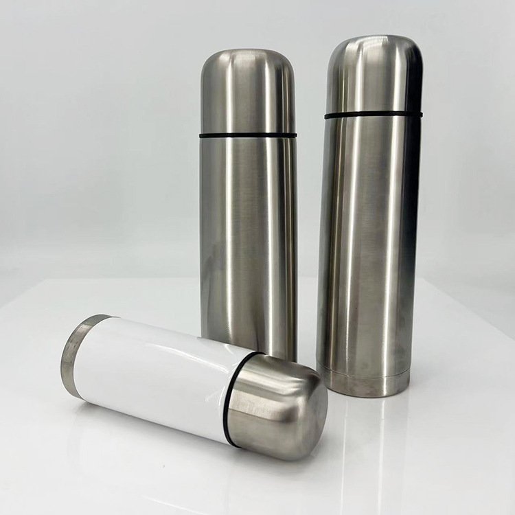 750ml Bullet Vacuum Flask - Portable Stainless Steel Thermos, Leakproof & Insulated for Hot/Cold Drinks
