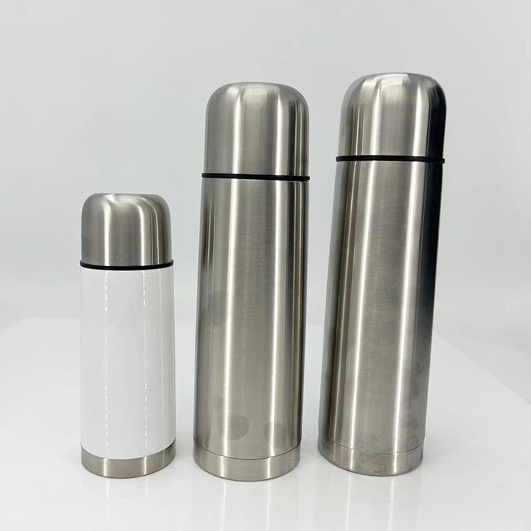 750ml Bullet Vacuum Flask - Portable Stainless Steel Thermos, Leakproof & Insulated for Hot/Cold Drinks